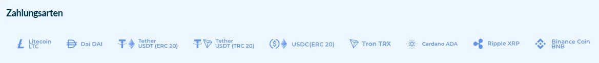 crypto payments wellecasino